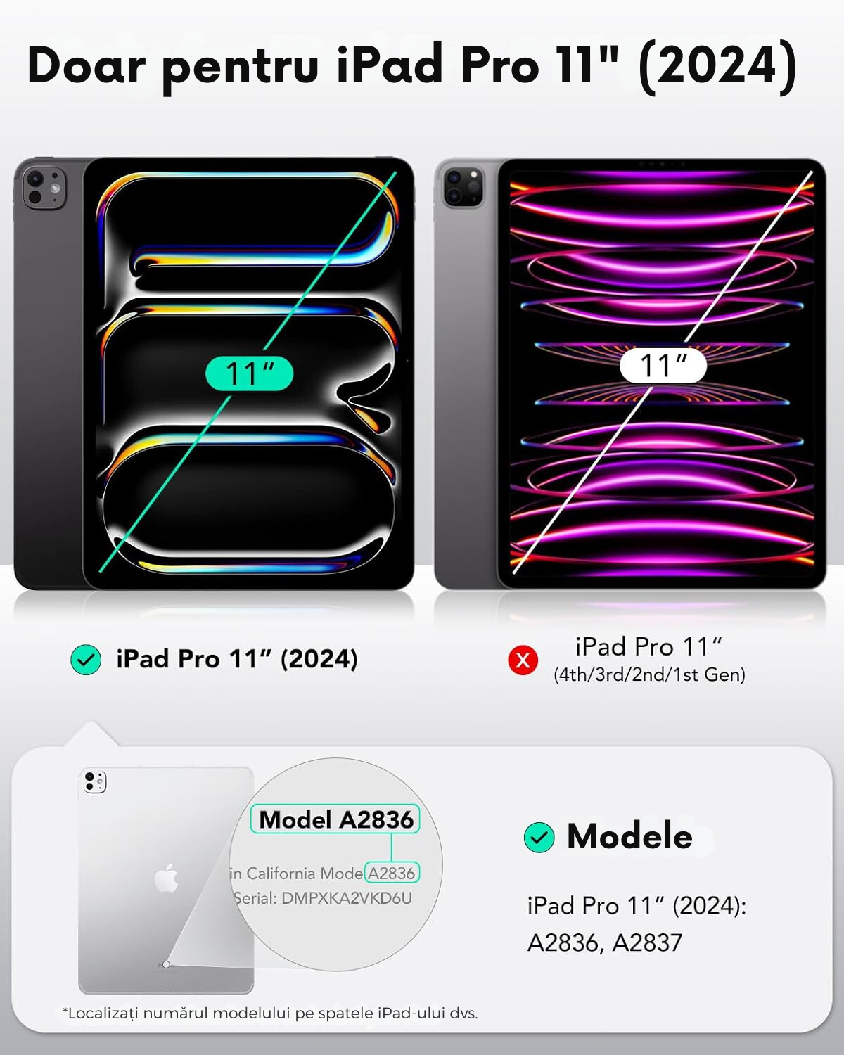 Folie cu textură de hârtie pentru Apple iPad Pro 11" M4 (2024)