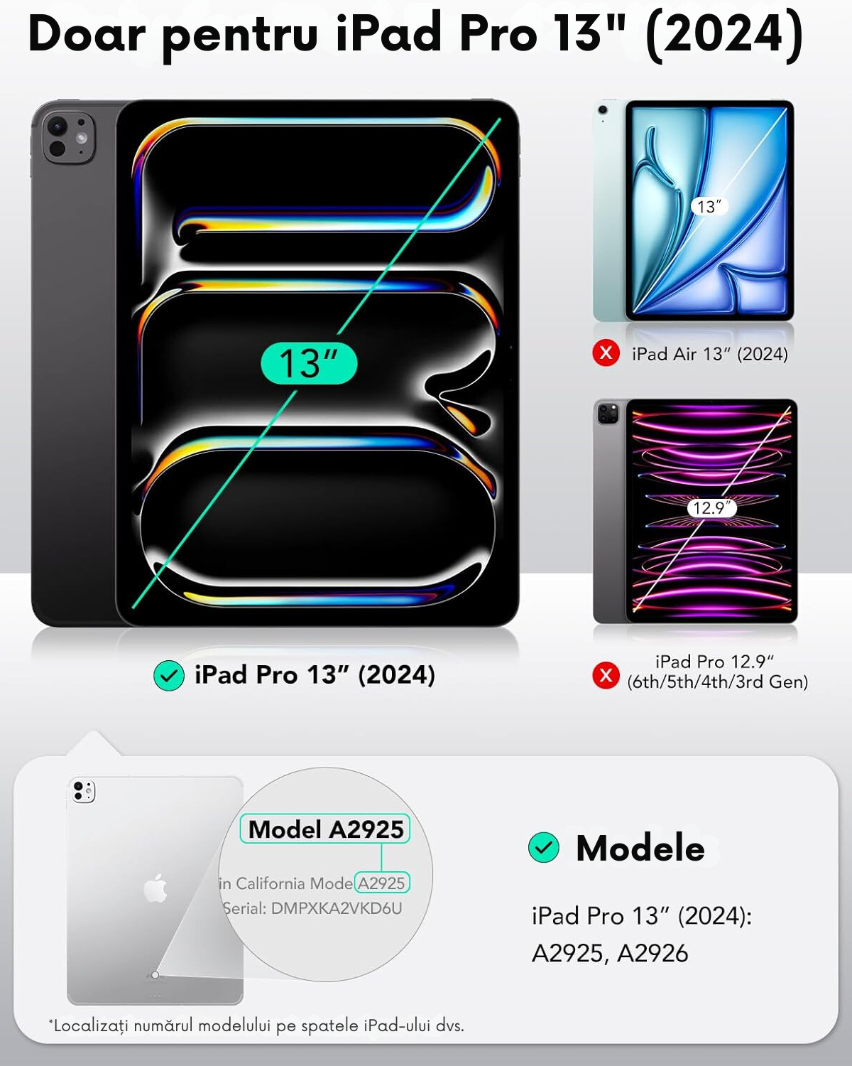 Folie cu textură de hârtie pentru Apple iPad Pro 13" M4 (2024)