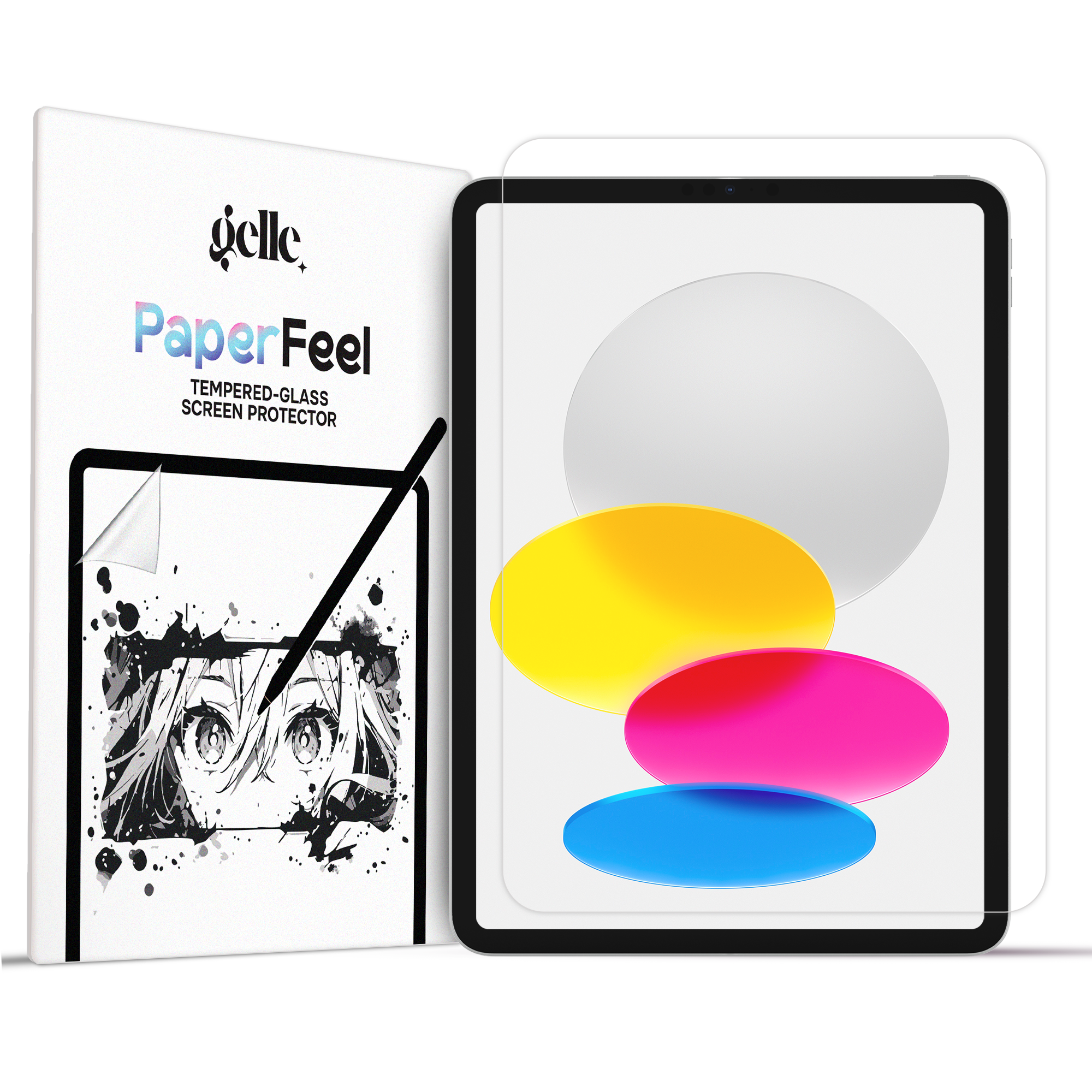 Folie Gelle cu textură de hârtie pentru iPad