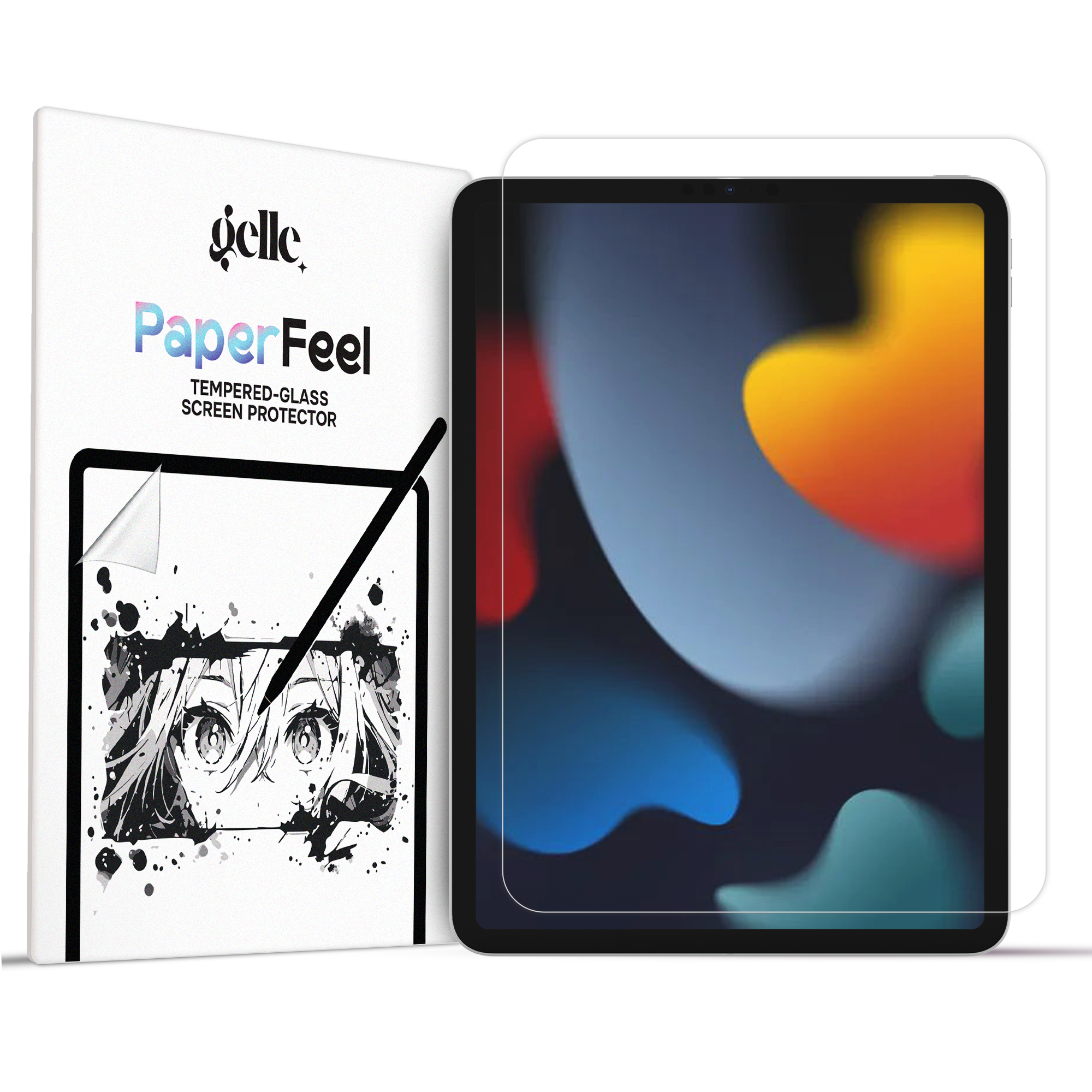 Folie Gelle cu textură de hârtie pentru iPad